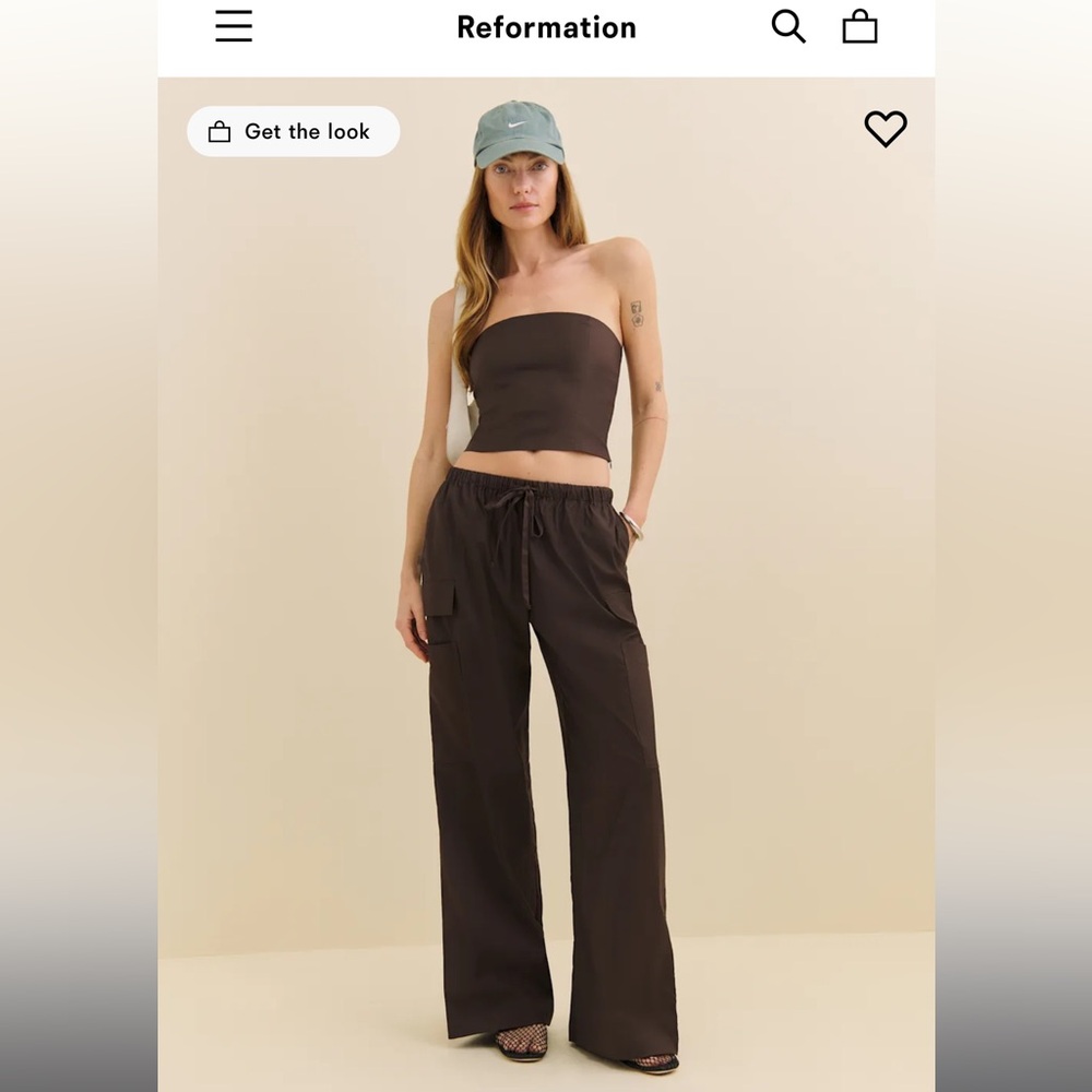 Reformation Stella Two Piece Set in Mole